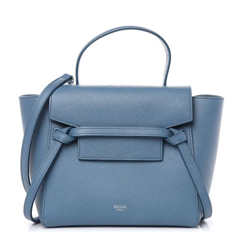 celine box bag abyss blue|CELINE Grained Calfskin Nano Belt Bag Abyss Blue.